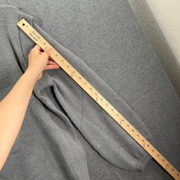 Loukeith Sweater Womens Size Small Long Sleeve Round Neck Gray Knitted Pullover - Picture 6 of 9